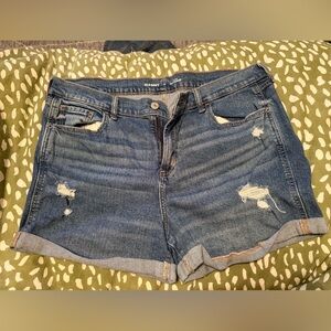 Old Navy Women's Distressed Blue Jean Shorts